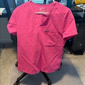 Figs light Pink Scrub Top